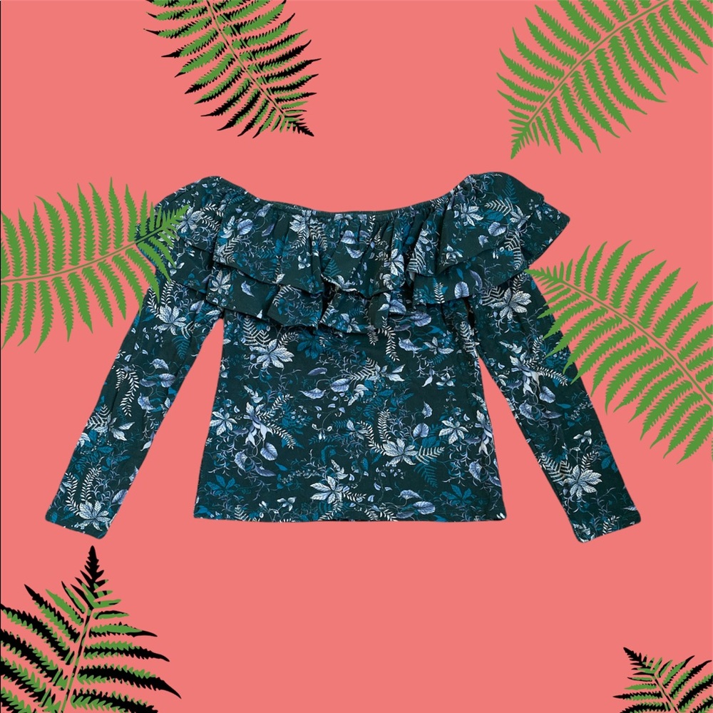 H&M off the shoulders  ruffle top ✨new✨size M